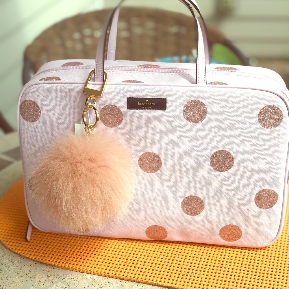 Light pink Kate Spade makeup bag